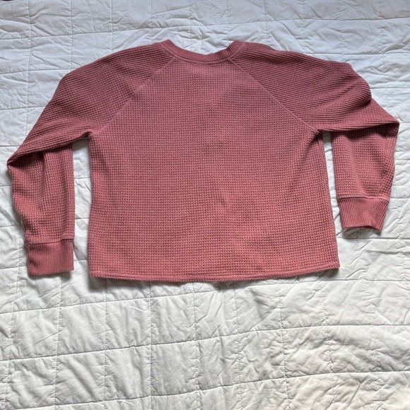 Old Navy Women's Rose Waffle Knit Sweatshirt - Picture 3 of 3